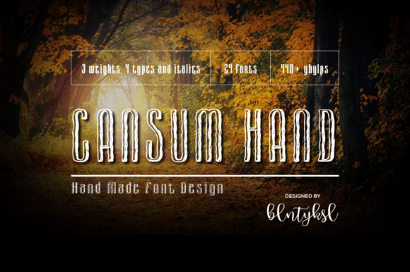 Cansum Hand Typeface: Elevating Handmade Brand Identity