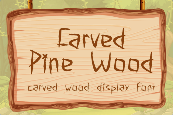 Carved Pine Wood: A Rustic Display Typeface for Editorial Design