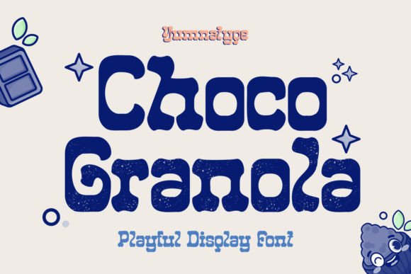 Choco Granola: A Sweet Display Typeface for Digital Brands