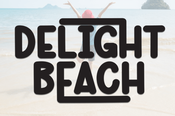 Delight Beach: A Display Typeface for Polished Digital Branding