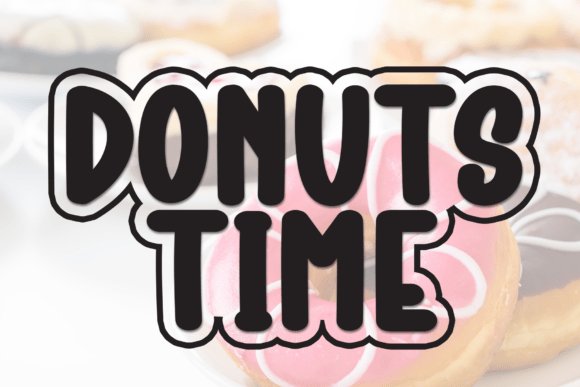 Donuts Time: A Warm Display Typeface for Editorial Clarity