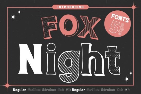 Fox Night: A Dynamic Display Font for Bold Brand Identities