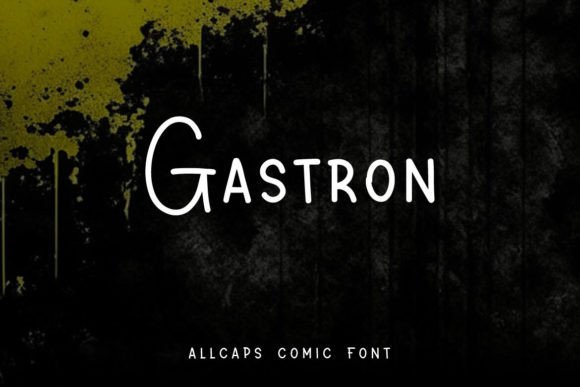 Gastron: The All-Caps Comic Typeface for Bold Brand Identity