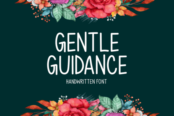 Gentle Guidance: The Perfect Handwritten Display Font for Crafters