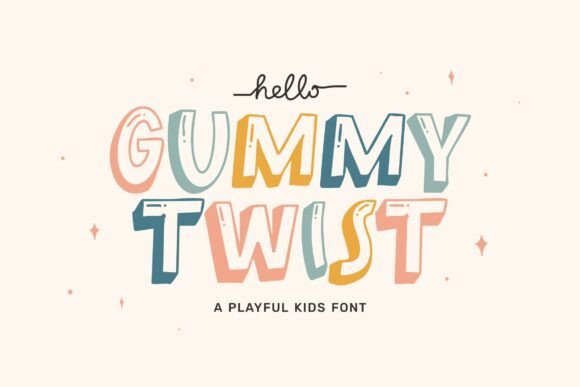Gummy Twist: A Playful Display Typeface for Modern Web Design