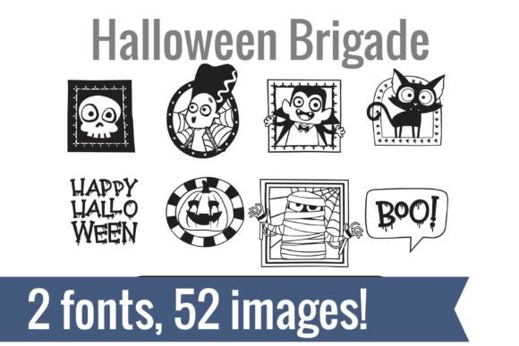 Halloween Brigade Dingbats: A Web Designer’s Take on Spooky Display Fonts