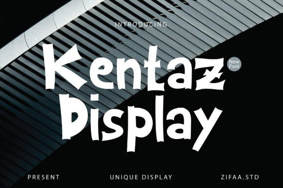 Kentaz Typeface: A Dynamic Display Font for Modern Web Design
