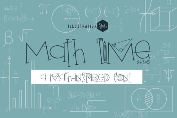 Math Time: A Handwritten Serif Font for Creative Branding
