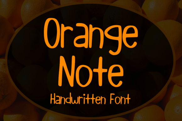 Orange Note: A Bouncy Handwritten Typeface for Playful Brand Identity