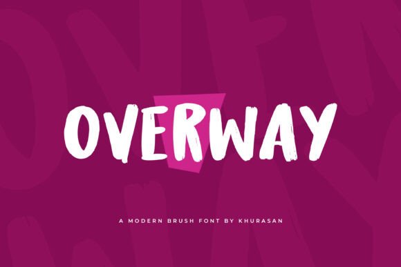 Overway: A Modern Script Font for Editorial Design