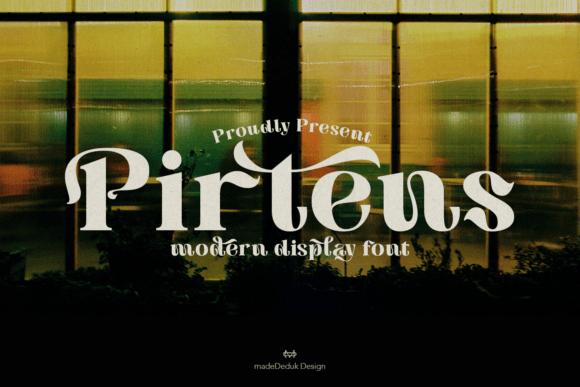 Pirtens: A High-Contrast Display Font for Modern Brand Identity