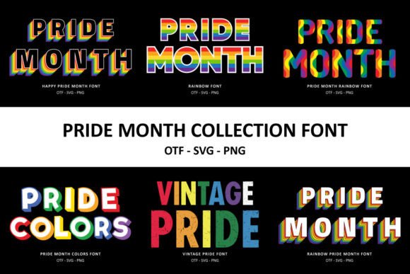 Pride Month Collection: A Vibrant Typeface for Web Design