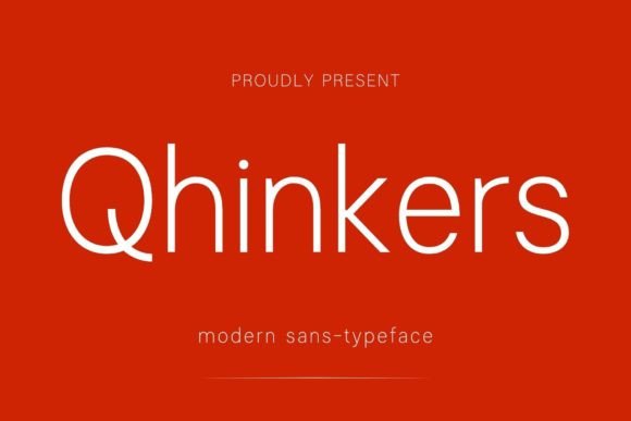 Qhinkers: The Modern Sans Serif Typeface for Editorial Excellence