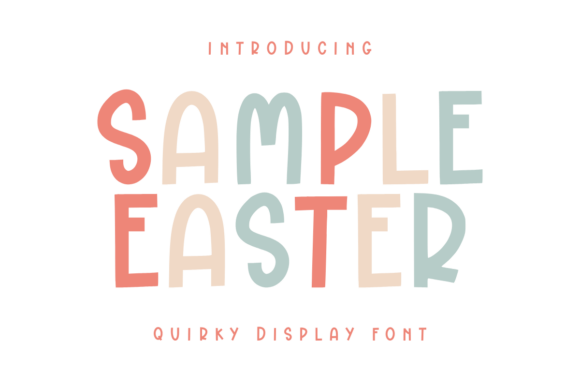 Sample Easter: A Playful Display Font for Modern Web Design