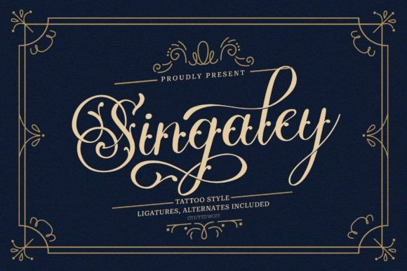 Singaley: The Bold Blackletter Typeface for High-Impact Campaigns