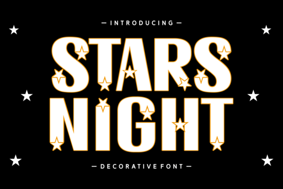 Stars Night: A Celestial Typeface for Magical Editorial Design