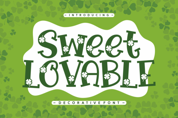 Sweet Lovable: A Whimsical Decorative Typeface for Lucky Branding