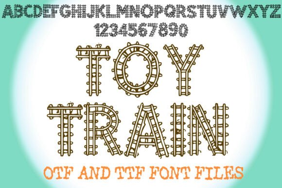 Toy Train Typeface: Adding Playful Character to Digital Layouts