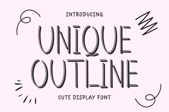 Unique Outline: The Display Font That Redefines Brand Identity