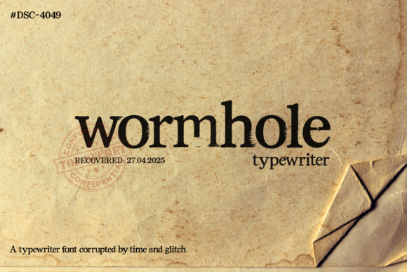 Wormhole: A Typewriter Display Font for Editorial Design
